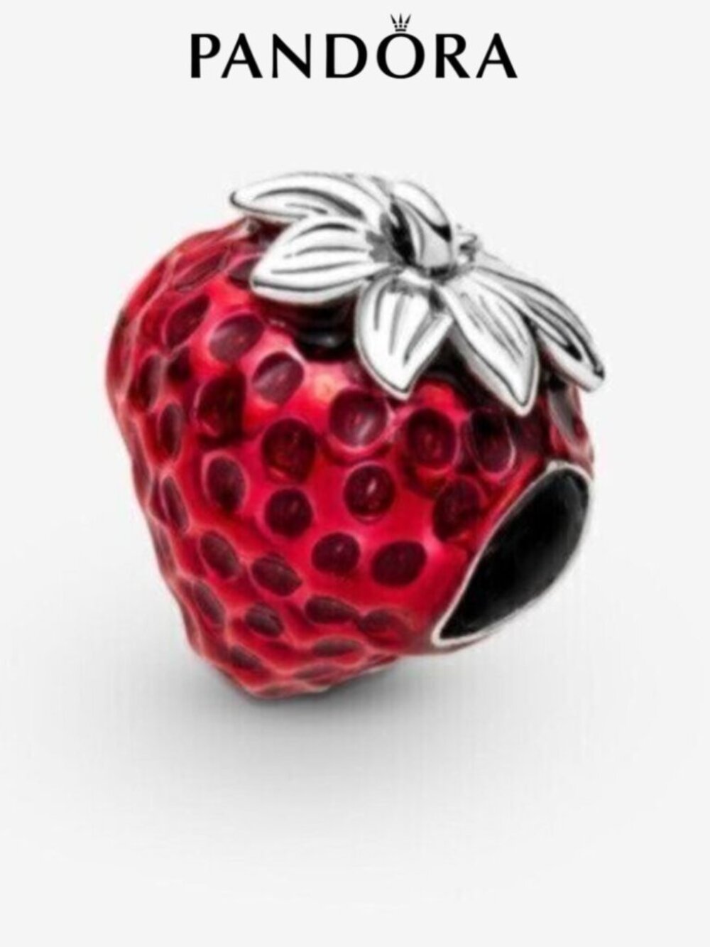 Pandora Seeded Strawberry Fruit Charm